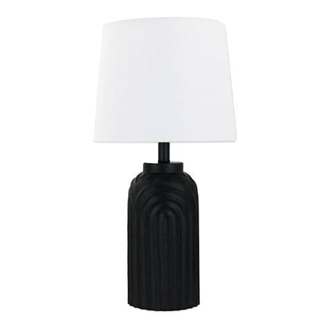 Black Table Lamp with Shade, 24"