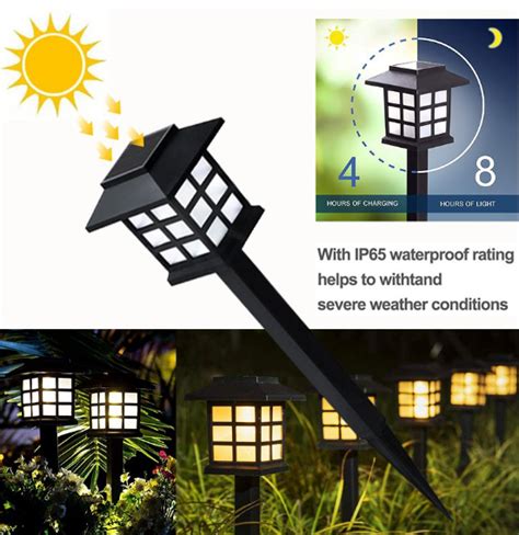 2Pcs/6Pcs Solar Solar Light Powered LED Light Outdoor Rain-proof ...