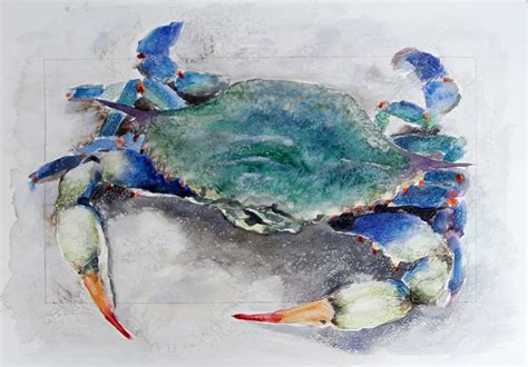 Clair Hartmann: Coastal Crab Watercolor