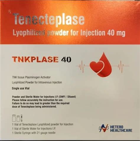 Tenecteplase 40mg Injection at Rs 19500/piece in Chennai | ID: 2852916379573