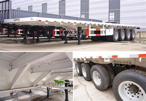 Different Types of Flatbed Semi Trailer | 20/40/45/53 ft Flatbed Trailer Dimensions & Specifications