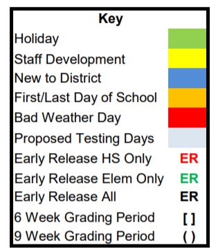 Mason Elementary School - School District Instructional Calendar ...