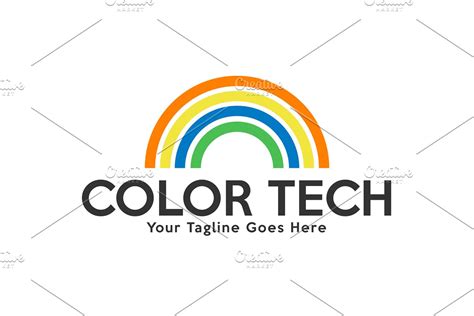 Color Tech Logo | Creative Illustrator Templates ~ Creative Market