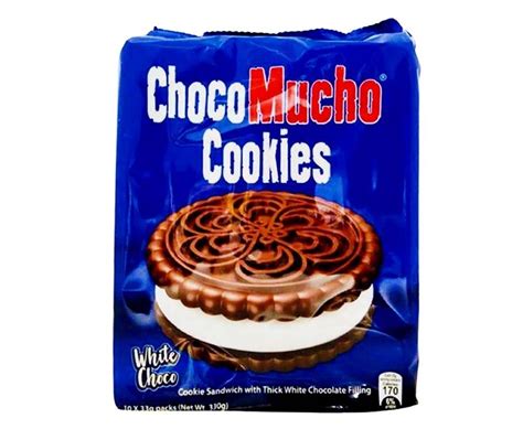 Choco Mucho Cookies White Choco (10 Packs x 33g) 330g