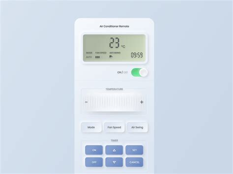 Air Conditioner Remote by Fadhlan Ariq on Dribbble