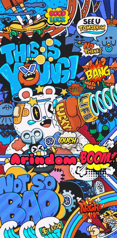 Arte pop, boom, loco, graffiti, palabras, Fondo de pantalla de teléfono ...