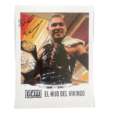 El Hijo Del Vikingo Signed 8X10 – Game Changer Wrestling