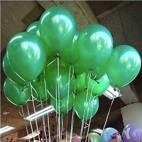 Balloon Decoration 10inch 1.2G Green Color Latex Peal Balloons Wedding ...