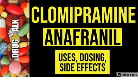 Clomipramine (Anafranil) - Uses, Dosing, Side Effects - YouTube