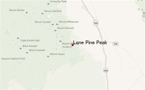 Lone Pine Peak Mountain Information