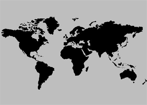 Stencil Art World Map