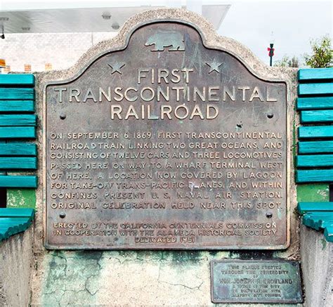 California Historical Landmark #440: Alameda Terminal of Transcontinental Railroad, Lincoln ...