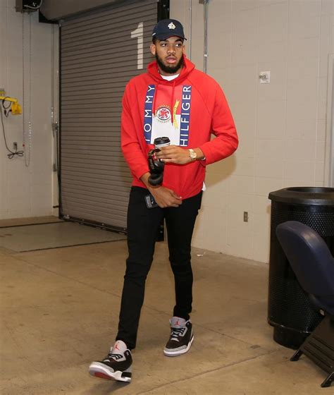 Complex Sneakers on Instagram: “@karltowns in “Black Cement” Air Jordan ...