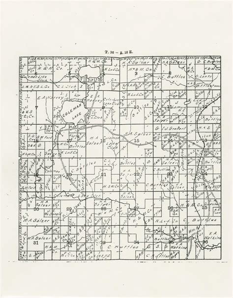 Sectional map of Marinette County showing ownership of lands, location ...