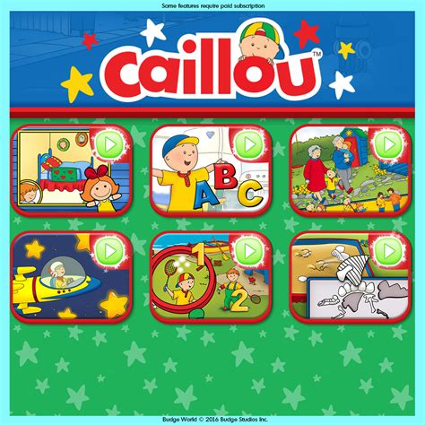 NEW APP! Budge World launches with a World of NEW Caillou games!