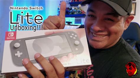 Nintendo Switch Lite (Grey) Unboxing! + ( Amiibo! ) - YouTube