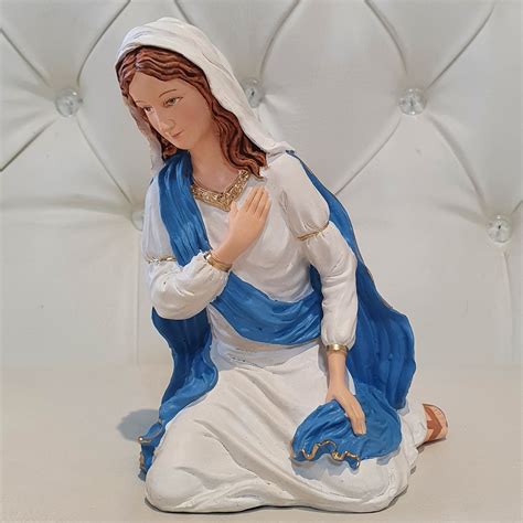 Blessed Virgin Mary 18 cm (Mama Mary for Holy Family and Nativity set) by Everything About Santa ...