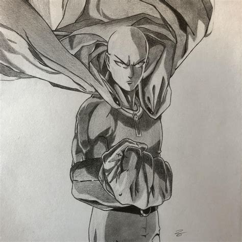 Fan Art Drawing By Norman Moore Saitama One Punch Man Onepunchman | My ...