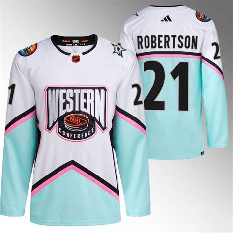 Dallas Stars #21 Jason Robertson White 2023 NHL All-Star Western ...