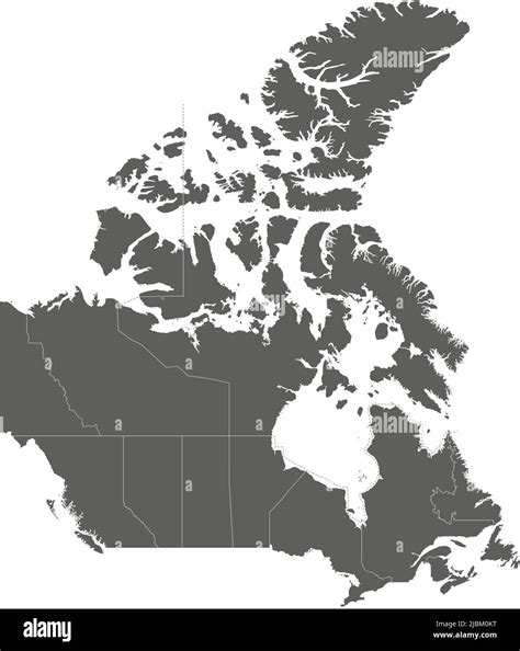Blank Map Of Canada Provinces