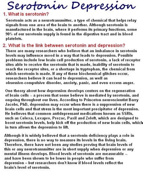 Kill Depression: Serotonin And Depression