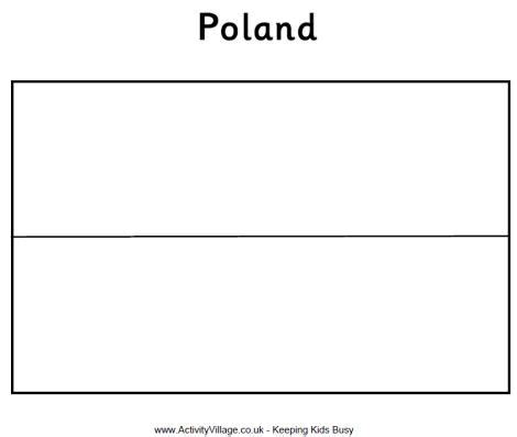 Polish Flag Colouring Page