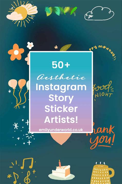 50+ Aesthetic Instagram Story Stickers! The Best GIF Ideas - Emily Underworld