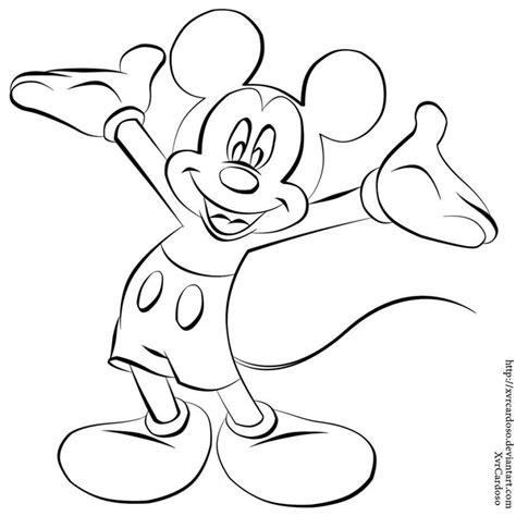 Mickey Mouse Drawing For Kids at GetDrawings | Free download