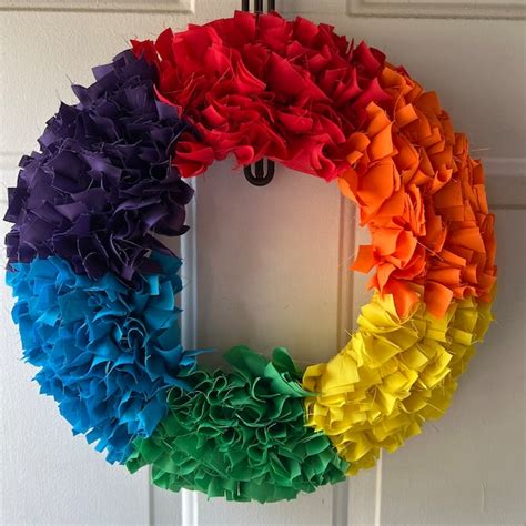 Rag Wreath - Etsy