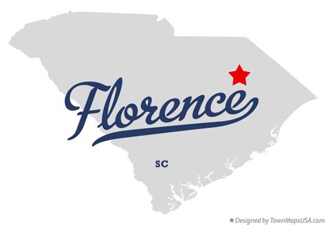 Map of Florence, SC, South Carolina