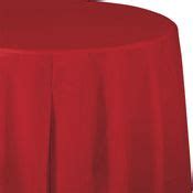 Bulk Red Plastic Tablecloths | 1 / pkg, 12 pkgs / case