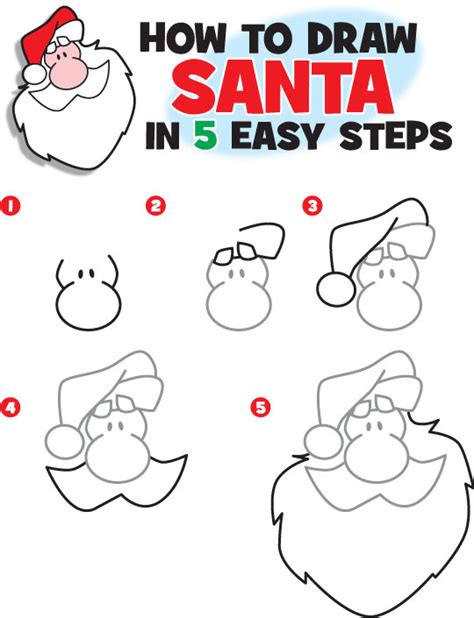 How to Draw Santa | Kid Scoop