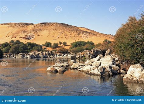 Cataract on the river nile stock photo. Image of destination - 2163888