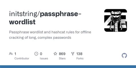 Ptrace Security GmbH on Twitter: "Passphrase wordlist and hashcat rules ...