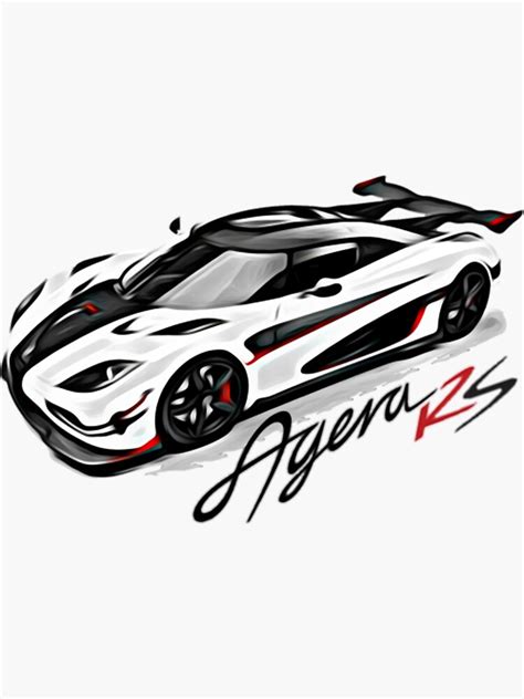 "Koenigsegg Agera RS" Sticker for Sale by LargeCanvas | Redbubble