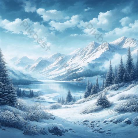 White Delight Of A Clear Design Showcasing Snowy Landscape Photo | JPG ...