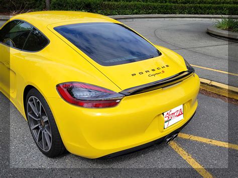 Porsche 981 Cayman Carbon Rear Spoiler Ducktail GT4 Style, 55% OFF