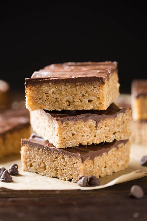 Chocolate Peanut Butter Rice Krispie Bars - Lovely Little Kitchen