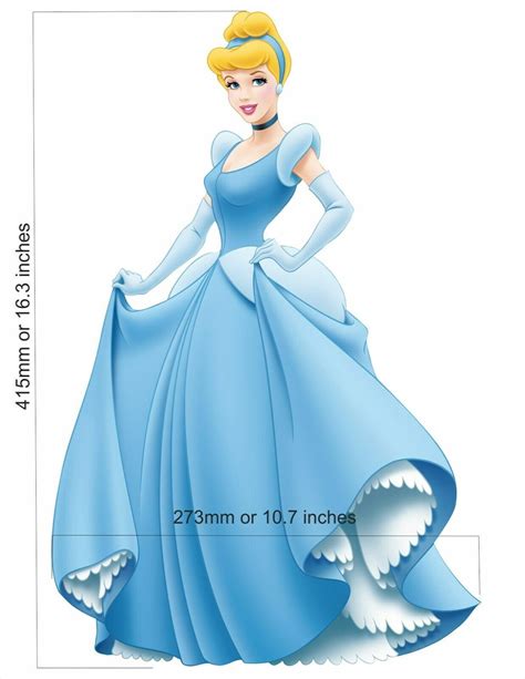 Disney Princess Cinderella Wall /cupboard Sticker Large - Etsy