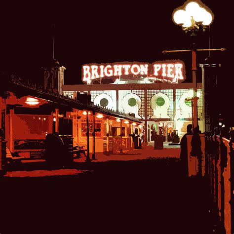 Brighton Pier at Night Photograph by James Hill - Fine Art America