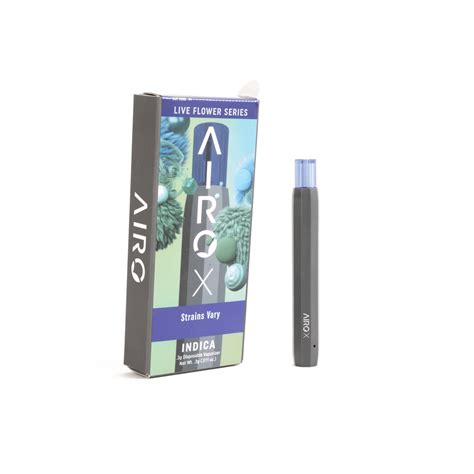 AiroX Disposable Vaporizer - Live Flower Indica - Airo Brands.com