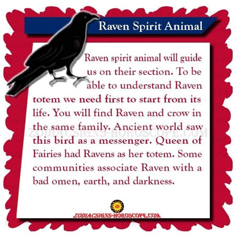 The Raven Spirit Animal: Meaning, Symbolism and Dream of Raven Totem ...