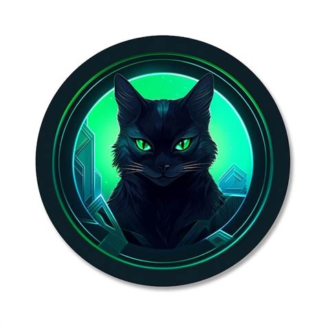 Premium AI Image | A cat logo illustration