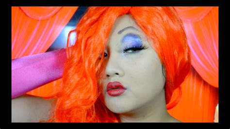Halloween Makeup Tutorial: Jessica Rabbit - YouTube