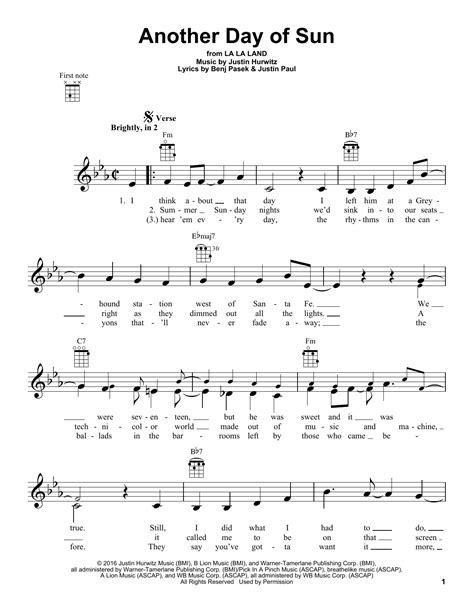 La La Land Ukulele Chords - Sheet and Chords Collection