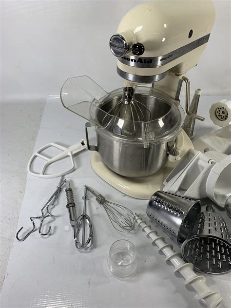 KitchenAid Heavy Duty Mixer Model K5SS W/Assorted Accessories-Works ...