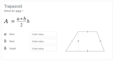 Area of Trapezium Formula in Maths