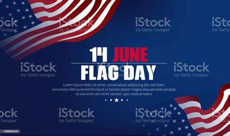 Flag Day National Day In United States Stock Illustration - Download ...