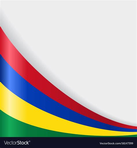 Mauritius flag background Royalty Free Vector Image