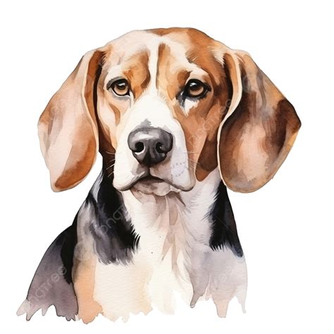 Watercolor Beagle Dog, Watercolor, Hand Drawn, Clip Art PNG Transparent Image and Clipart for ...